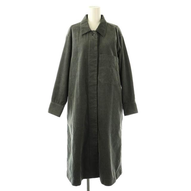 【中古】マーガレットハウエル MHL. 24AW DRY COTTON NEEDLECORD ドレス ワンピース ステンカラー コーデュロイ