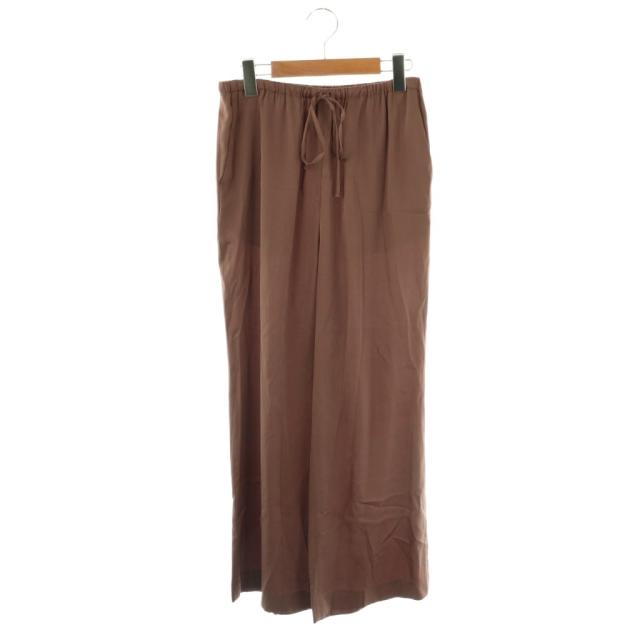 【中古】カオス CHAOS 24SS シルシャーパンツ シルク F ブラウン /DO ■OS レディース