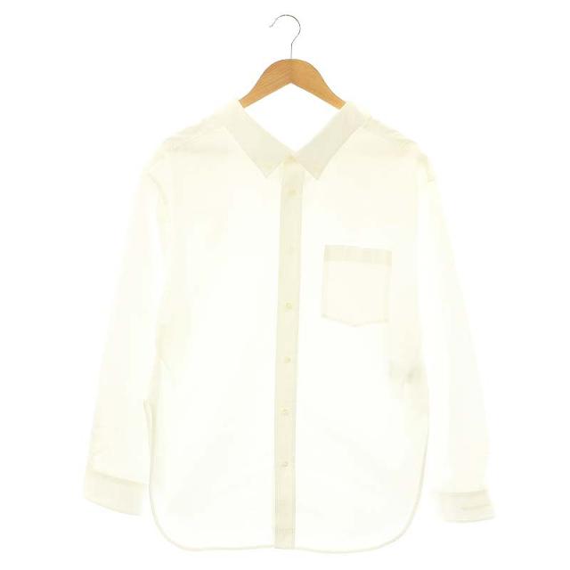 【中古】バレンシアガ 17SS 49228 Swing Cotton-poplin Shirt ボタンダウンシャツ 長袖 36 ホワイト メンズ