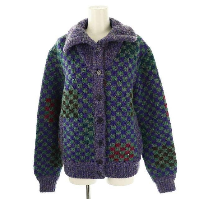 中古】ミッソーニ MISSONI 総柄 ニットカーディガン 長袖 S 中古】ミッソーニ MISSONI 総柄 ニットカーディガン 長袖 S