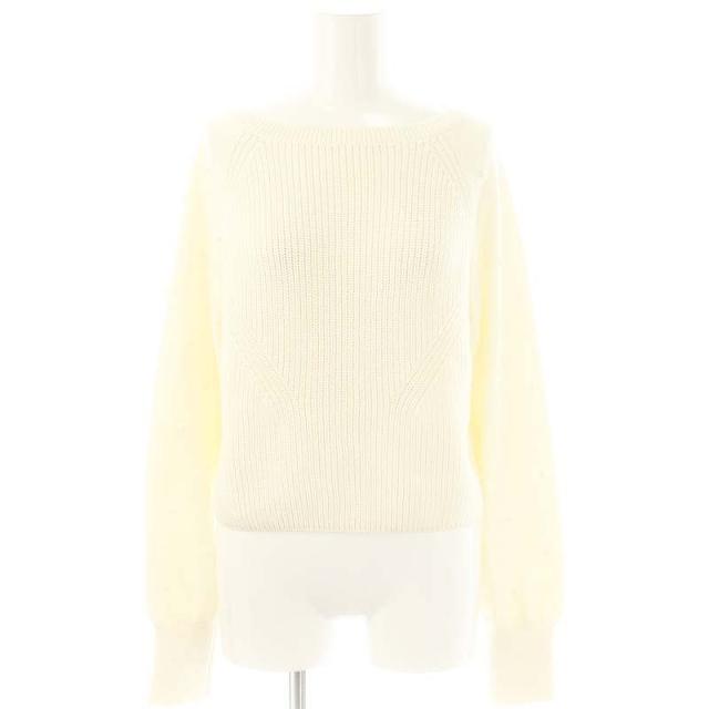 【中古】フォクシー ブティック 43380 Knit Top Libellule ニット セーター 長袖 オフホワイト レディース
