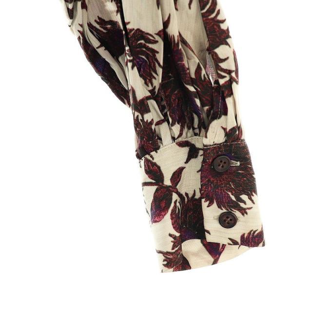 【中古】ミュラー オブ ヨシオクボ muller of yoshiokubo GRANADA ブラウス 花柄 38 ベージュ 茶 /MI ■OS レディース 中古】ミュラー オブ ヨシオクボ muller of yoshiokubo GRANADA