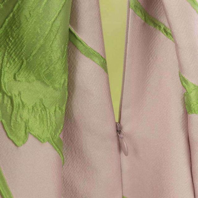 中古】アナイ ANAYI チューリップジャガード フレアスカート シルク混  