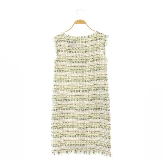 【中古】ルネ Rene 24年 MALHIA KENT ツイードワンピース タイト ボートネック 34 マルチカラー 6416970 レディース 中古】ルネ Rene 24年 MALHIA KENT ツイードワンピース タイト ボート