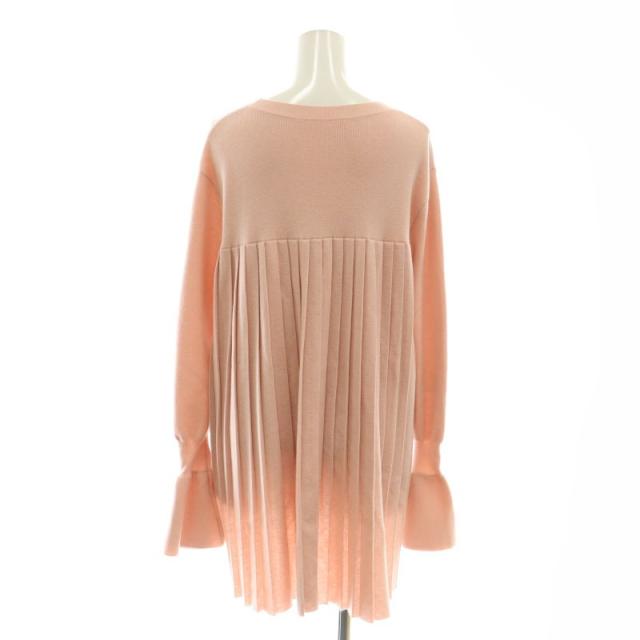 中古】アドーア ADORE バックプリーツニット セーター 38 ピンク /DO  