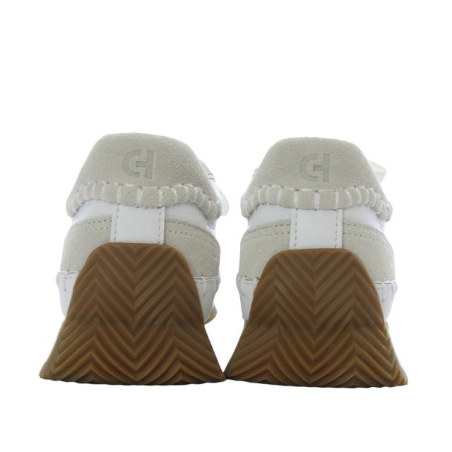【中古】未使用品 コールハーン COLE HAAN グランドプロ プルミエール ランナー 5.5B ホワイト/シルバーバーチW32302