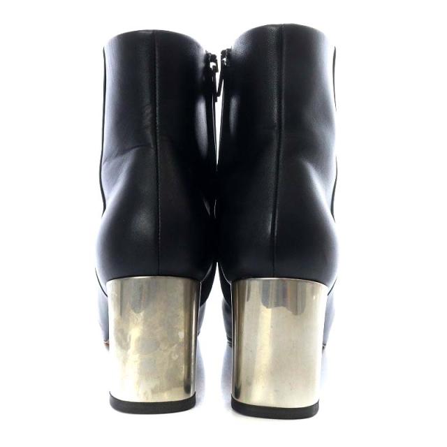【中古】セリーヌ CELINE フィービー期 BAMBAM メタルヒール ショートブーツ ハイヒール スクエアトゥ 35.5 ブラック セリーヌブーツbambam 中古】セリーヌ CELINE フィービー期 BAMBAM
