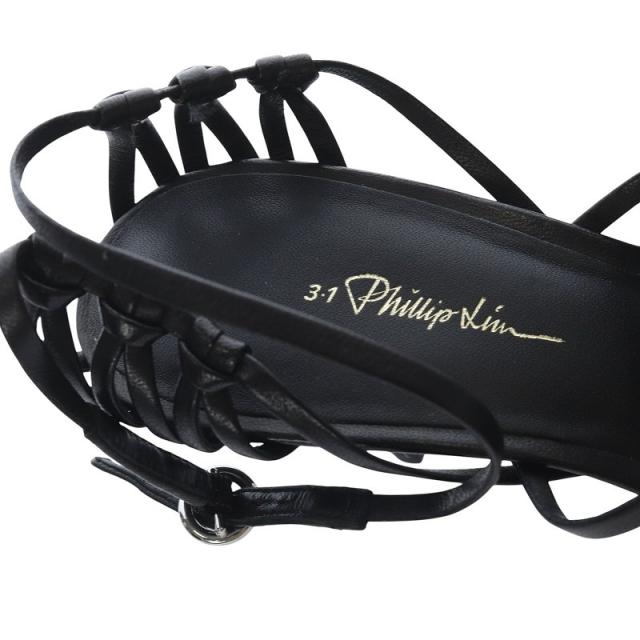 【中古】未使用品 3.1 フィリップリム 3.1 phillip lim LILY STRAPPY サンダル ピンヒール ストラップ 37 ブラック 中古】未使用品 3.1 フィリップリム 3.1 phillip lim LILY STRAPPY