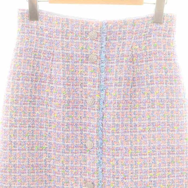 中古】アナイ ANAYI 24SS フィルムラメツイードセミタイト スカート