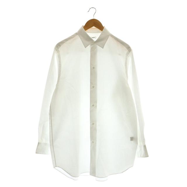 【中古】コットンブロードレギュラーカラーシャツ ワイシャツ 長袖 2 ホワイト /ES ■OS ■AD メンズ