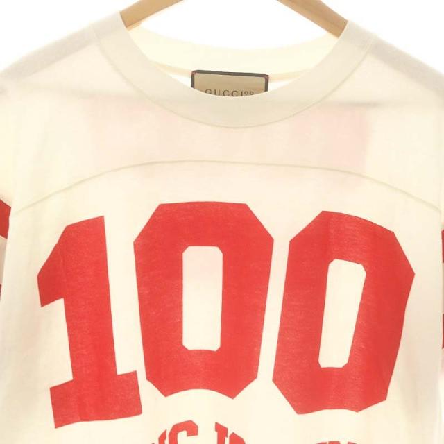 中古】グッチ GUCCI 660744 100周年 MUSIC IS MINE The R Tシャツ ロゴ 