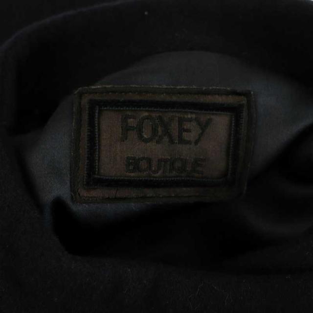 【中古】フォクシー ブティック FOXEY BOUTIQUE 40082 Blue Classico コート アウター ロング カシミヤ 38 濃紺_5