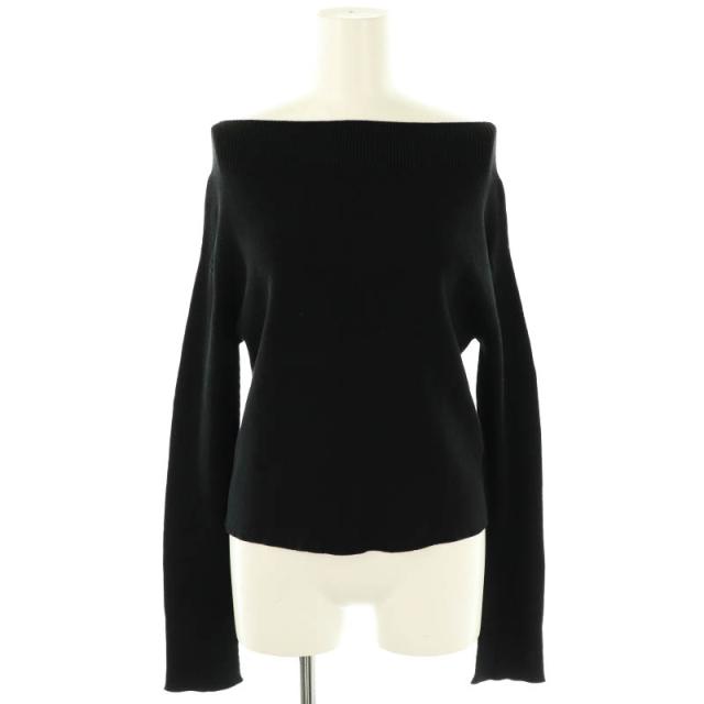 ドゥーズィエムクラス DEUXIEME CLASSE 24SS off shoulder プルオーバー ニット カットソー 黒 /MI ■OS レディース 中古】ドゥーズィエムクラス DEUXIEME CLASSE 24SS off shoulder