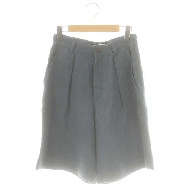 中古】セヤ Seya. リネンハーフパンツ ショートパンツ XS ブルーグレー  