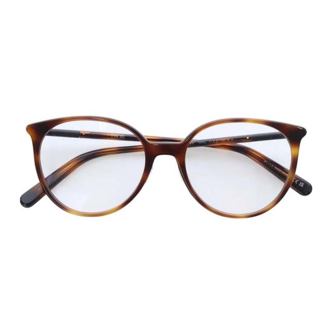 【中古】ディオール Dior EYETHINK取り扱い CD50052I-51053 MINI CD O B1 眼鏡 伊達メガネ 51□17-140 ブラウン