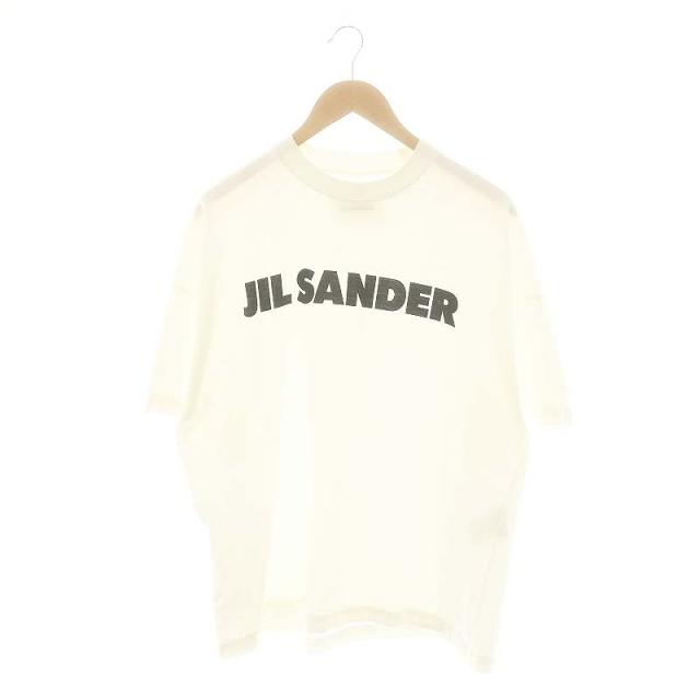 【中古】ジルサンダー JIL SANDER KKJMZI0008 ロゴプリントTシャツ S 白 黒 /MI ■OS ■SH メンズ