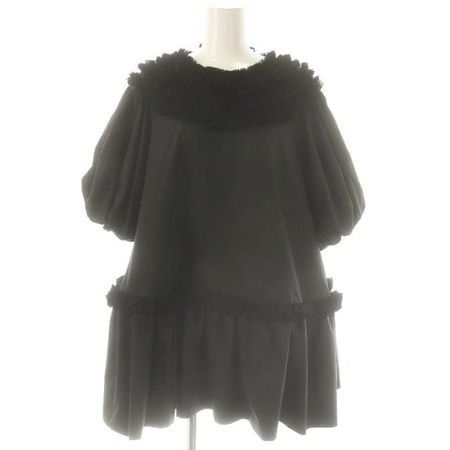 【中古】未使用品 ロージーモンスター Rosy Monster gorgeous mini frill tunic チュニック 半袖 F ブラック