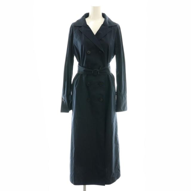 【極美品】アクアスキュータム スプリングコート Aライン 幾何学模様 グレー アクアスキュータム スプリングコート 極美品】アクアスキュー