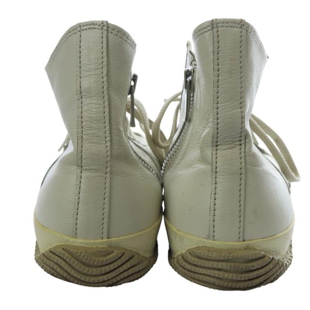 【美品】SPINGLE MOVE サイドジップ ハイカット 厚底 黒 L ニューバランス にも負けない履き心地の日本製 ウォーキングスニーカー SPINGLE MOVE スピングルムーブ サイドジップ  ミドルカットレザースニーカー SP-356 ブラック ⁄ 靴 レザーシューズ レザースニーカー 広島県 府中市 サイドジップ ハイカット ミドルカット  |