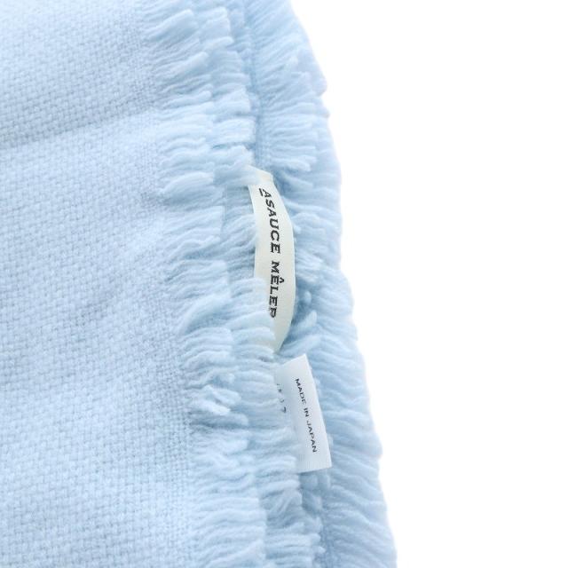 送料込み アソースメレ リネン、シルク混ストール 水色 ASAUCE MELER