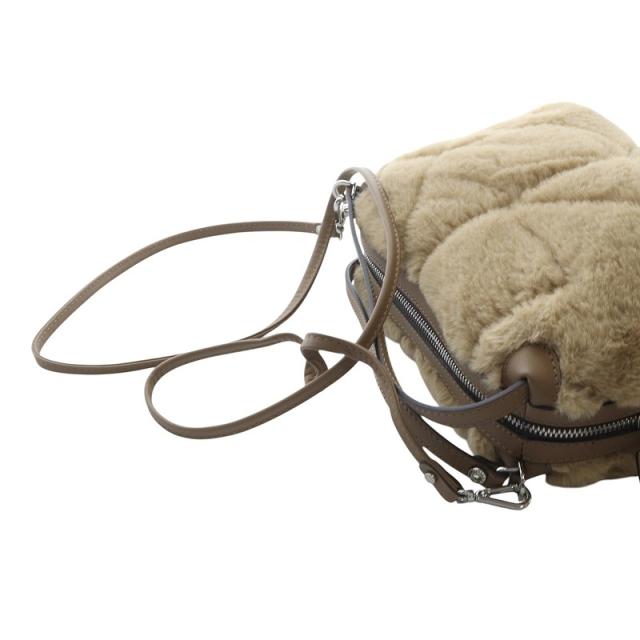 GIANNI CHIARINI＞ALIFA フェイクファー バッグ M