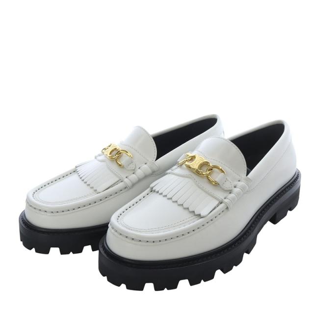 CELINE Hedi Slimane トリオンフ チェーンローファー 39