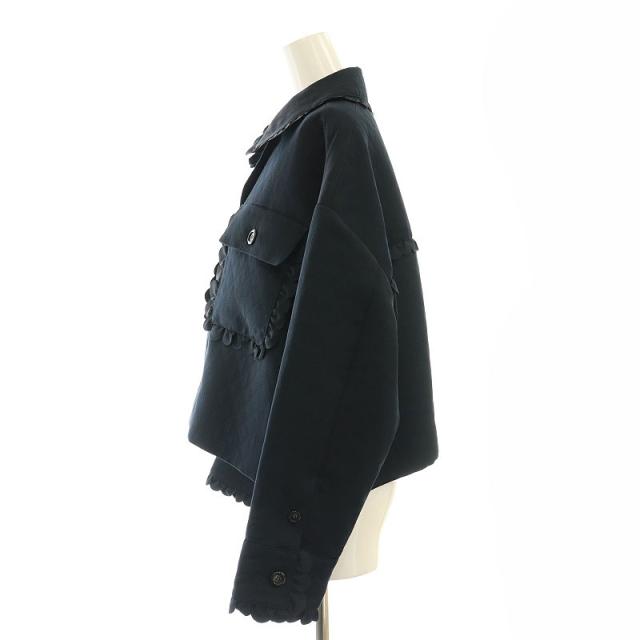 中古】ヨリ yori 25SS スカラップショートジャケット ステン 中古】ヨリ yori 25SS スカラップショートジャケット ステン