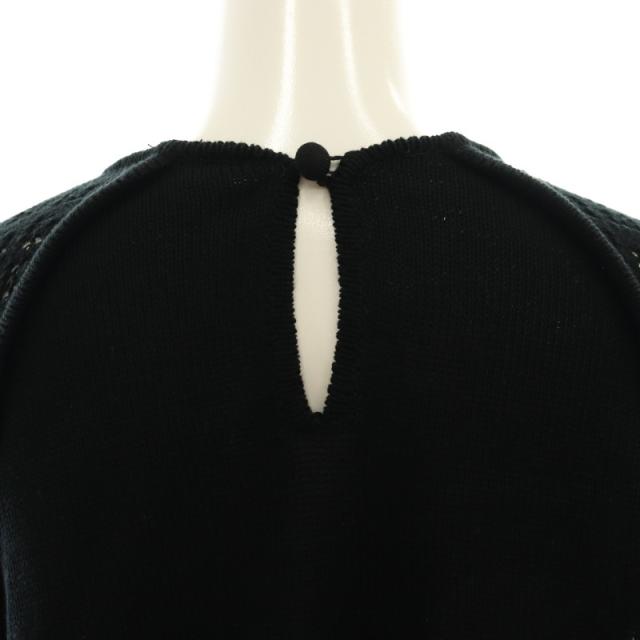 マメクロゴウチ  Mame Kurogouchi 25SS Lace Knitted Top ニット セーター プルオーバー クロップド 1 黒 /CX ■OS レディース Mame Kurogouchi Lace Knitted Top｜トゥモローランド 公式通販