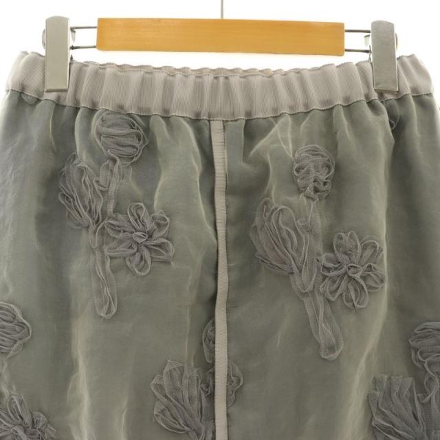 中古】イエナ IENA 24AW フラワー刺繍オーガンジースカート タイト  