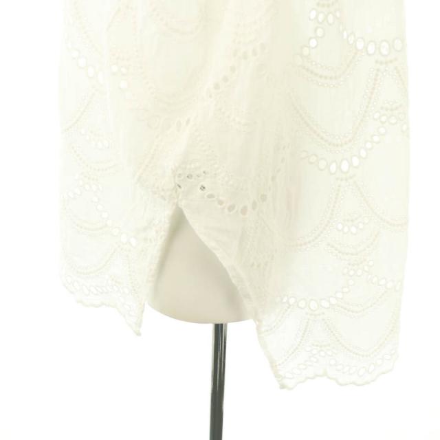 【中古】ヌキテパ NE QUITTEZ PAS! 23SS Cotton Voile Dot Hemla Blouse ブラウス 刺繍 レース 長袖 ホワイト 中古】ヌキテパ NE QUITTEZ PAS! 23SS Cotton Voile Dot Hemla Blouse