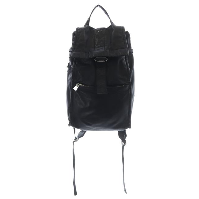 【中古】アニアリ aniary レザー リュック バックパック リュックサック 黒 ブラック /SR16 レディース