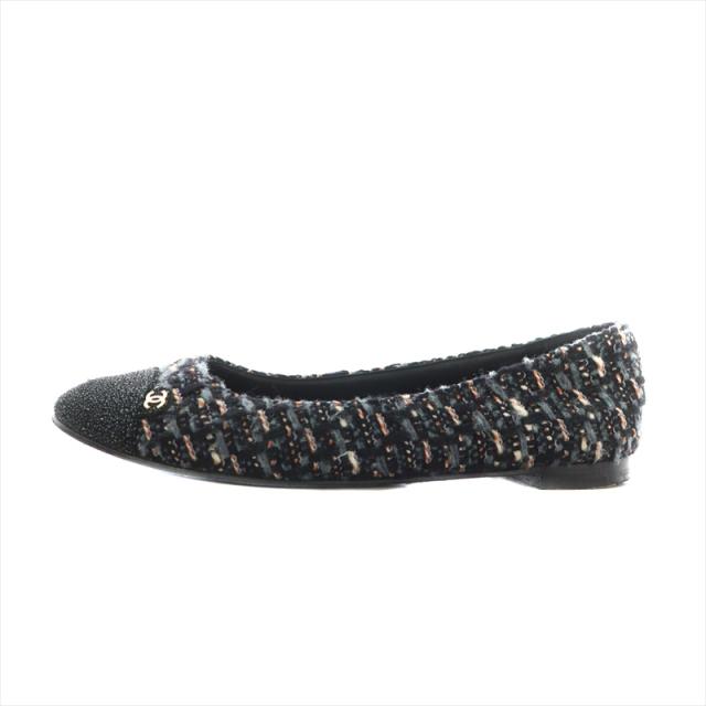 CHANELバレリーナ　ブラック　37 CHANEL シャネル バレリーナ ブラック 黒 37 24cm 【公式通販】