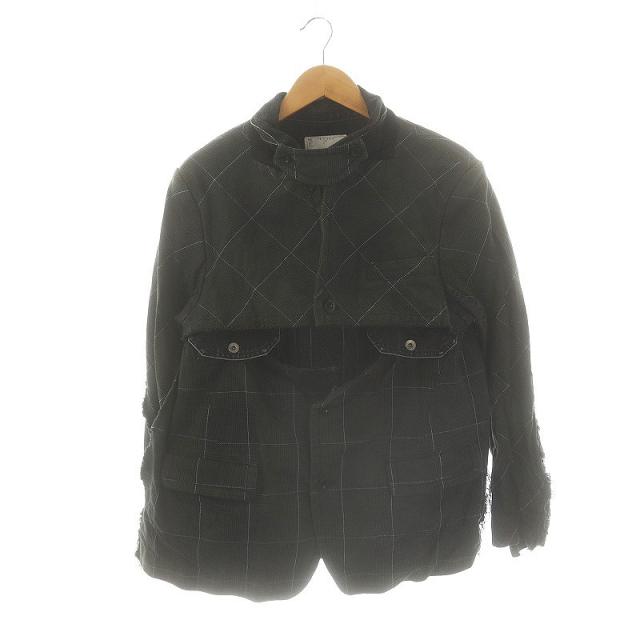 中古】サカイ sacai 19SS ドッキング デニム ジャケット チェック 2