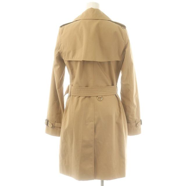 バーバリー コート ロング レディース ♯UK12サイズ シングルボタン ブラック 中古