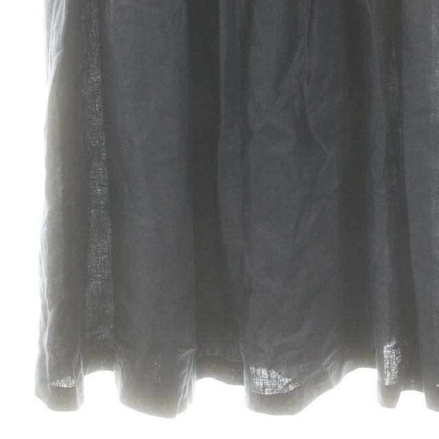 中古】エブール ebure 24SS クリアリネン ベルテッドラップスカート