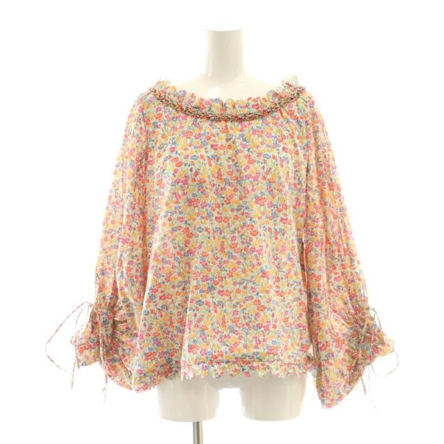 【中古】ホラーヴァキュイ HORROR VACUI IENA取り扱い 23SS IMANI ブラウス フリル 花柄 マルチカラー レディース