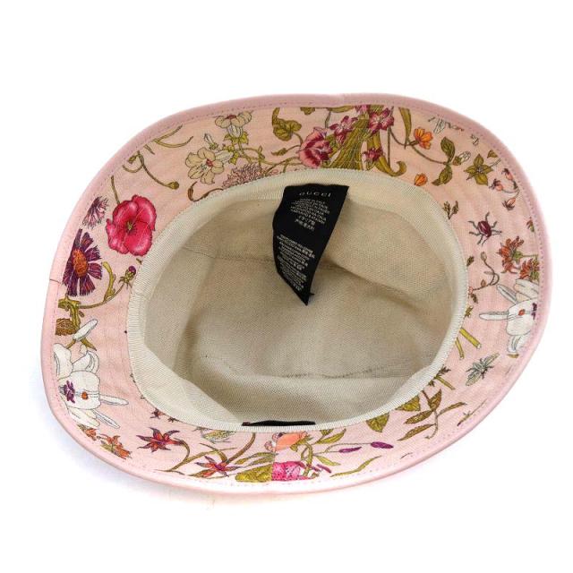 グッチ GUCCI 帽子 バケットハット フローラ GGロゴ キャンバス