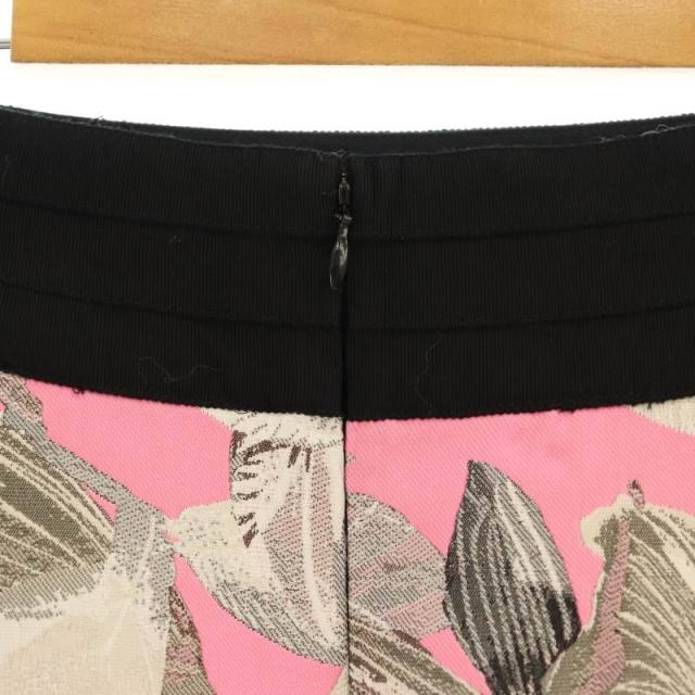 中古】アドーア ADORE カネパダリアジャガードスカート フレア 36 黒