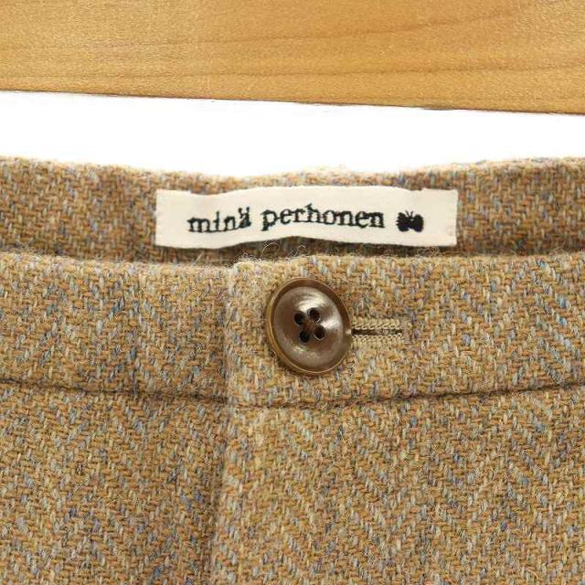 mina perhonen ミナペルホネン lewis ウール ヘリンボーン コート 40/ネイビー アウター 上着 羽織り【2400011500342】 mina perhonen（ミナペルホネン） Lewisトレンチコート レディース