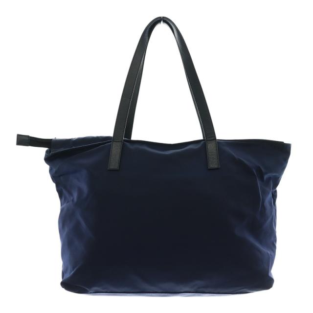 PRADA プラダトートバッグナイロン三角ロゴネイビー紺