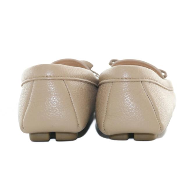 【中古】プラダ PRADA ドライビングシューズ ローファー レースアップ レザー 35.5 21.5cm ベージュ 1DD070