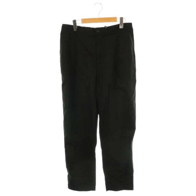 【中古】グラフペーパー Graphpaper Garment Dyed Typewriter Slacks スラックス パンツ テーパード 2 ブラック /HK