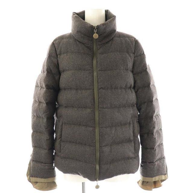 MONCLER ウールダウンジャケット ダークグレー クリーニング済み MONCLER ウールダウンジャケット ダークグレー クリーニング済み