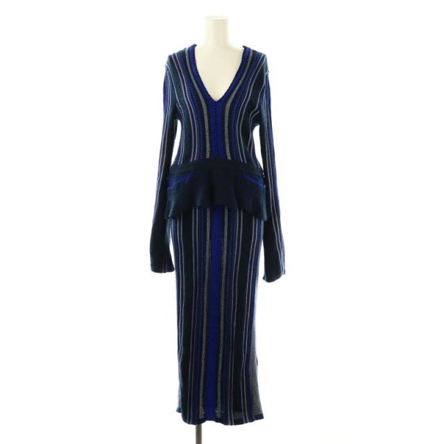 ワンピース Stripe HAMAGURI Knit Peplum One-Piece 180848181_o1.jpeg?