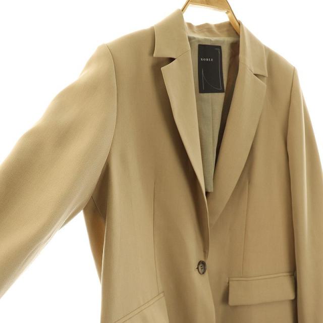 【中古】ノーブル NOBLE 24SS バッククロスオーバージャケット テーラードジャケット 36 ベージュ ■OS レディース 中古】ノーブル NOBLE 24SS バッククロスオーバージャケット