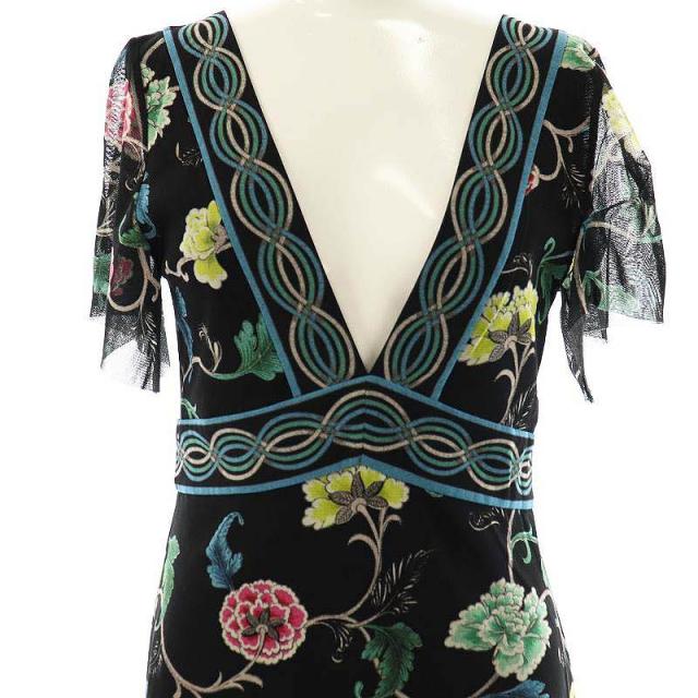 中古】ヴィヴィアンタム VIVIENNE TAM パワーネット 花柄 半袖