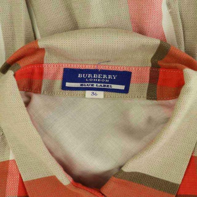 バーバリー 半袖 シャツワンピース コットン ミニワンピース ノバチェック BURBERRY - バーバリー 半袖 シャツワンピース コットン ミニ