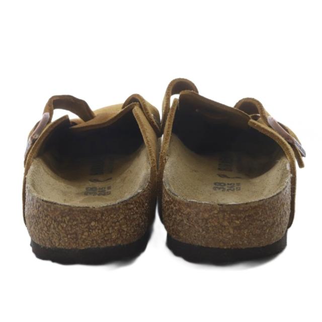 BIRKENSTOCK ブラウン サボサンダル 38 美品 ビルケンシュトック 38 24.5 ボストン サボサンダル モカ