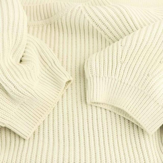 【中古】ドゥロワー Drawer 9Gあぜ編み半袖ニット セーター プルオーバー 1 オフホワイト /DF ■OS ■SH レディース 中古】ドゥロワー Drawer 9Gあぜ編み半袖ニット セーター プルオーバー