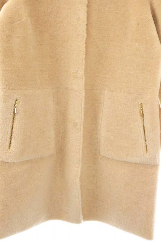 中古】アナイ ANAYI エコファーリバーシブルコート フェイクムートン